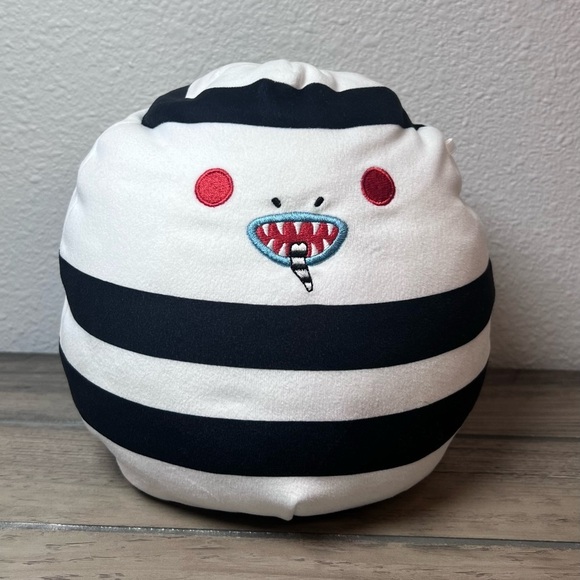 Jazwares Other - Squishmallow *Beetlejuice Sandworm 8" Plush Toy Black & White Striped Halloween